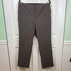 Loft Curvy Slim Elastic Waist Straight Leg Pant